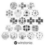 Winstonia Nail Art Stamping Plates Collection (20 placas) (4th Generation)