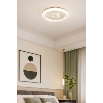 Luminria e Ventilador AIR RING 40W LED