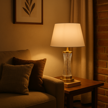 Luminria SOLEMN Classic Abajur Vidro 56cm DCT00553