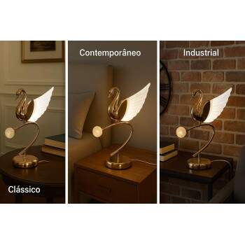 Luminria Abajur CISNE 6W 3000K DCT00274