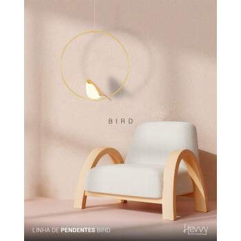 Pendente BIRD Dourado 6W 3000K SL-0588/H1 GD