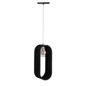 Luminria Pendente madeira SLIM oval G9
