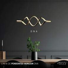 Pendente Horizon DNA Preta PZ-0085 BK