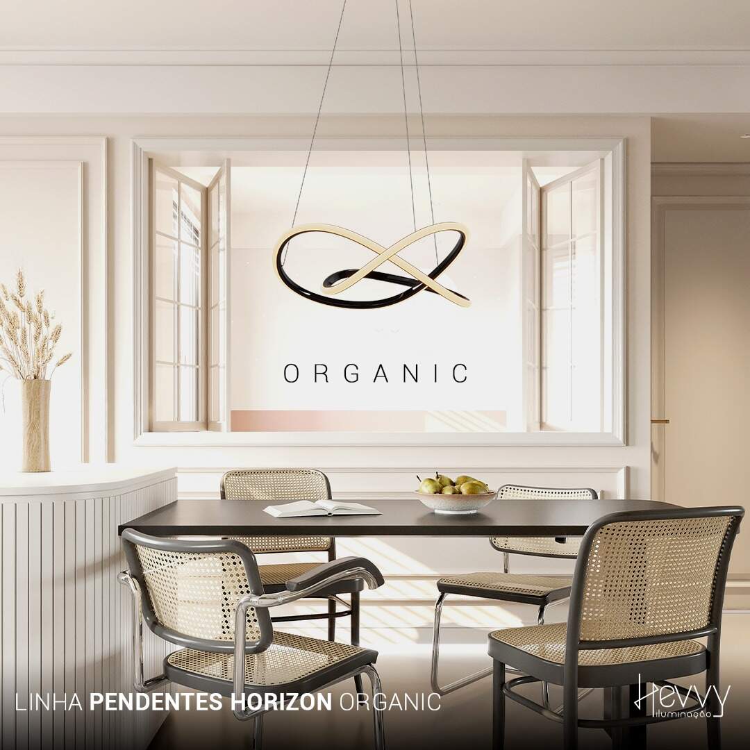 Pendente Horizon ORGANIC Preto PZ-819 BK