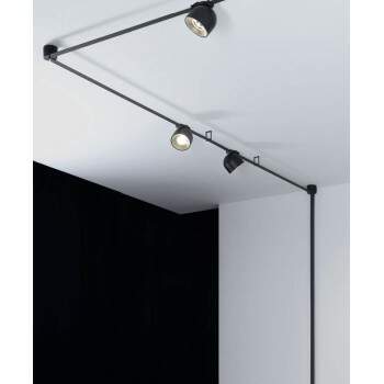 Luminria SPOT direcional 12W preta Sistema LOFTY