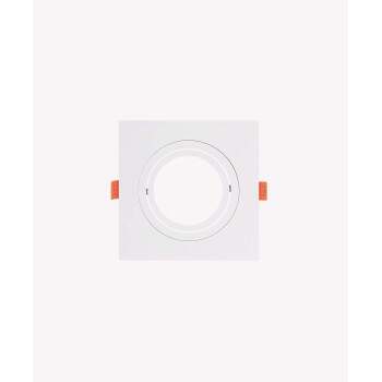 Luminria SPOT de embutir Face plana GU10 MR11 ABS branco