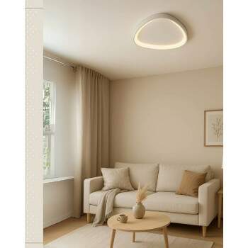 Luminria Plafon CURVES 54W Luz Indireta branco QX05623