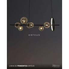 Pendente ORFEUS 9W + G9 SL-0607/H8 BK + SMOKY