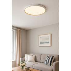 Plafon LED TORONTO Multicolor branco e dourado 18W 26cm LY-8798AS BC+DR