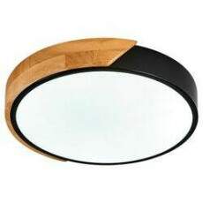 Plafon INSPIRATION 23cm 18W preto madeira Multicolor LY-8168S BK