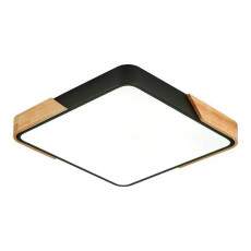 Luminria Plafon LED WOOD Multicolor preto 60W LY-8169L BK