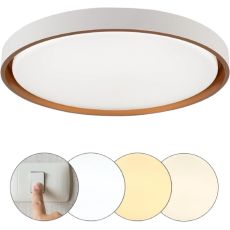 Luminria Plafon LED MONTANA Multicolor branco e cobre 24W LY-8762M BC+DR