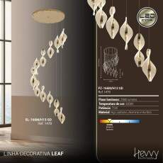 Pendente LEAF H13 3000K 72W Gold PZ-166M/H13 GD