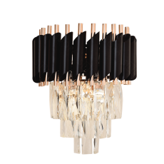 Arandela VECTRA Cristal Black 2x E14 DCB03913