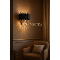 Arandela VECTRA Cristal Black 2x E14 DCB03913