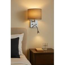 Arandela MELINA Cinza USB + lanterna articulada SL-5825/W1 GRAY