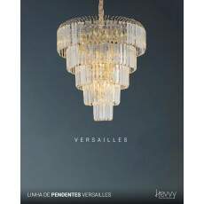Lustre VERSAILLES cromado + cristal champagne SL-5681L/H12 TR