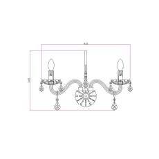 Arandela dupla MARIA THEREZA SL-9840/W2 CHP