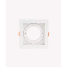 luminria Spot de embutir Face recuada AR70 gu10 ABS branco BR-132 AR70 BC