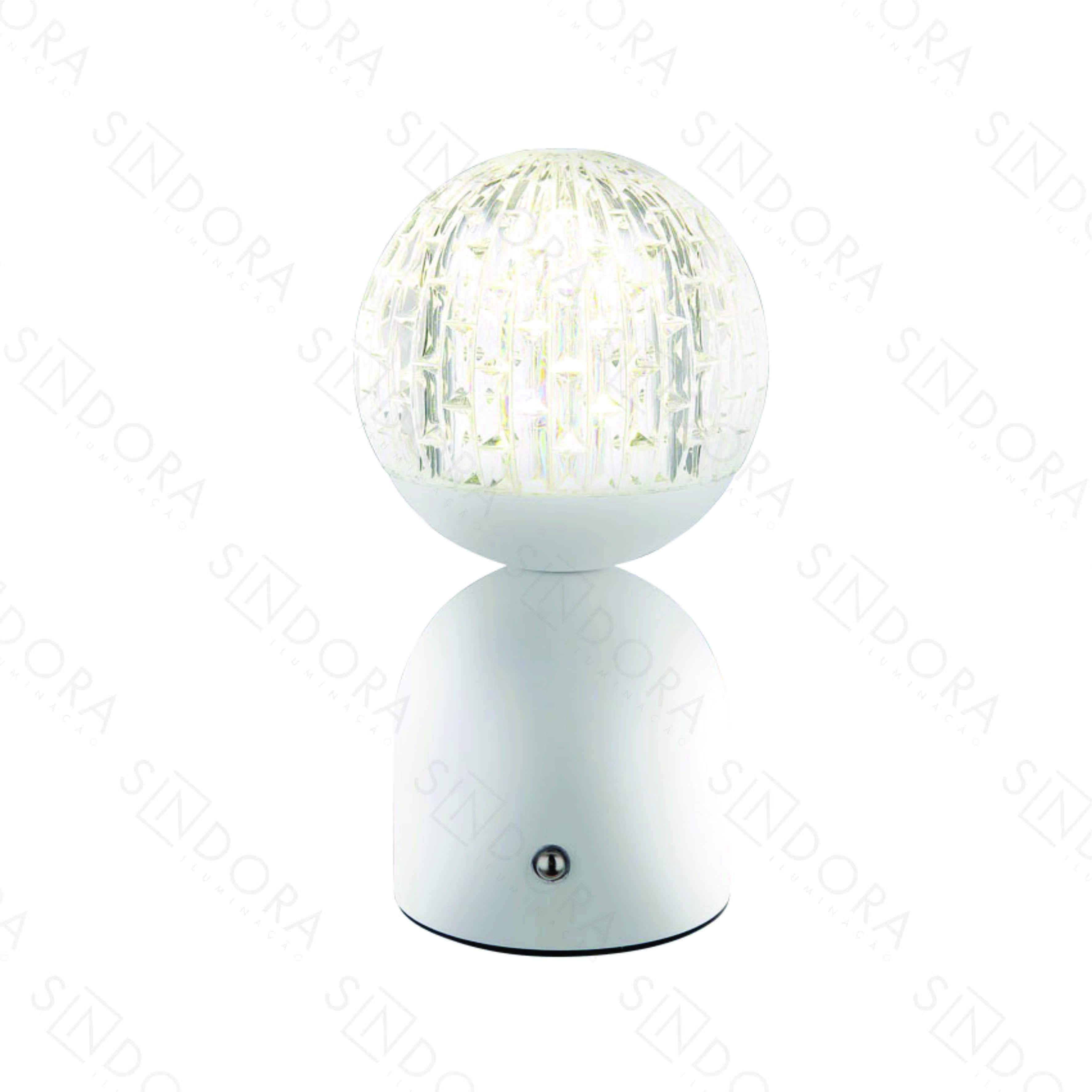 Luminária Abajur LUMINA 3W multicolor dimerizável branco DCT02536