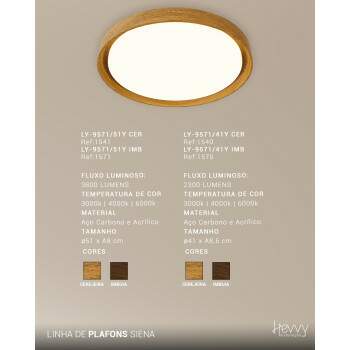 Plafon LED SIENA Multicolor 30W LY-9571/41Y CEREJA