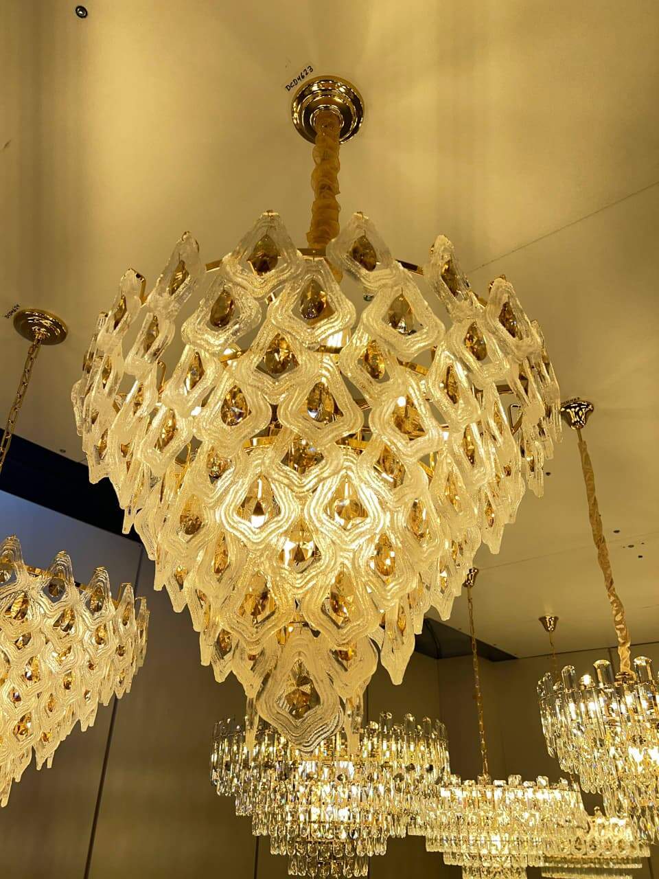 Lustre de Cristais GOLDEN DROPS 60CM DCD04623