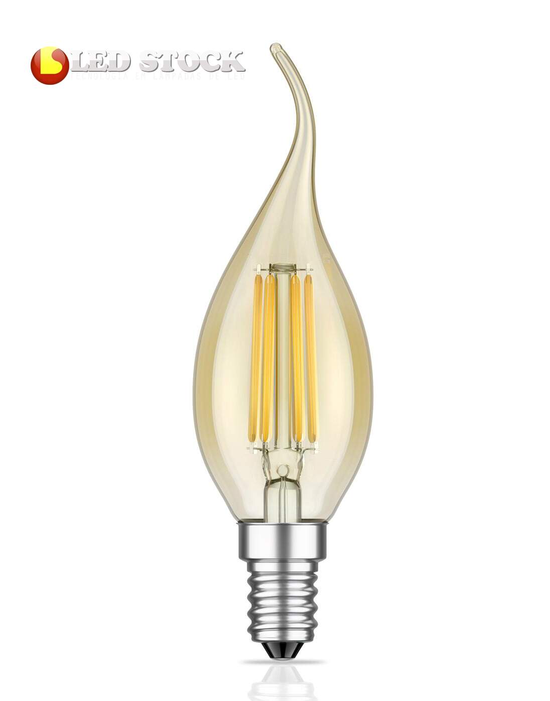 LÂMPADA LED RETRÔ VINTAGE VELA -CARBON BULBO FILAMENTO - 2W