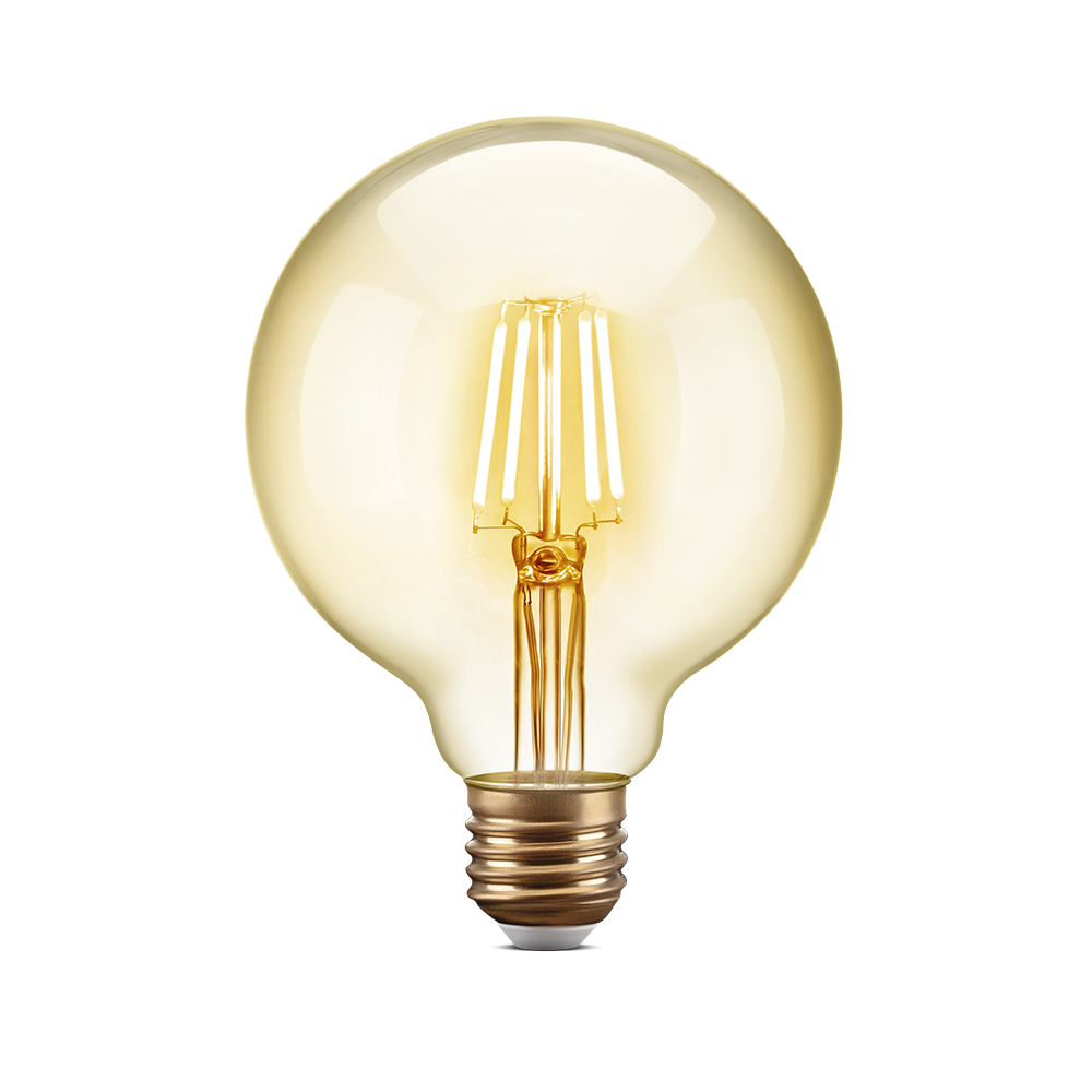 LÂMPADA LED RETRÔ VINTAGE G80 - BULBO FILAMENTO - 8W E27 ROSCA