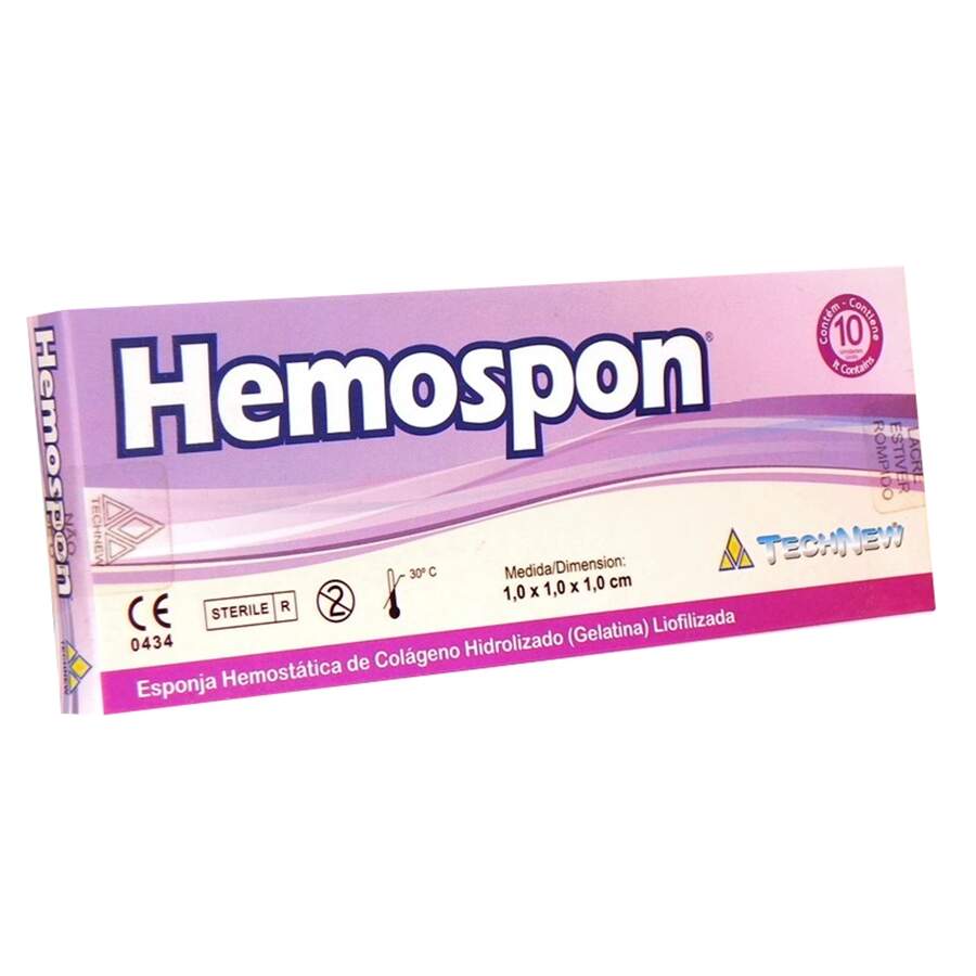 Esponja Hemostática Hemospon Technew Dental Brasileira