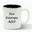 Leve 6 e Pague 5 | Caneca Cerâmica 325ml - Interior Preto - Personalizada