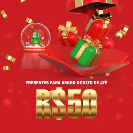 Presentes para amigo oculto de até R$ 50,00