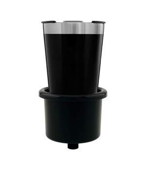 Porta Copos de Embutir Cor Preta C/ Proteo UV Barcos Lanchas Motorhome
