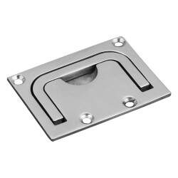 Puxador em Ao Inox Para Barcos e Lanchas 76 X 57 MM
