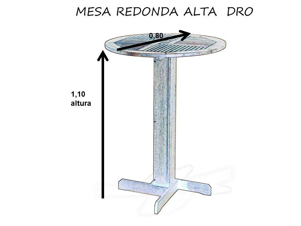 Mesa Redonda Alta Dro Cedro Rosa Casa e Jardim Mesa Redonda Alta ~ Mesa Redonda Alta Dro Cedro Rosa Casa e Jardim