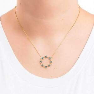 Colar Mandala Pedras Verdes Banhada a Ouro