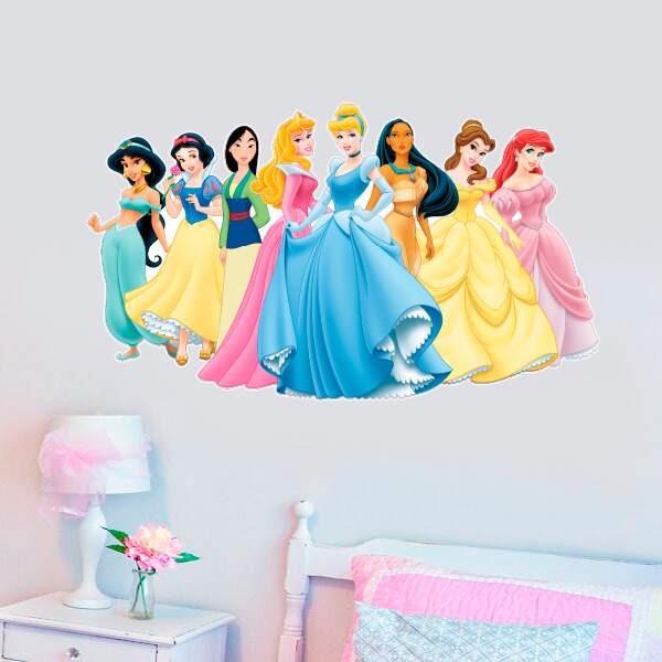 Adesivo de Parede Infantil Princesas da Disney Fran Adesivos Adesivo Para Moto Frases ~ Adesivo de Parede Infantil Princesas da Disney Fran Adesivos