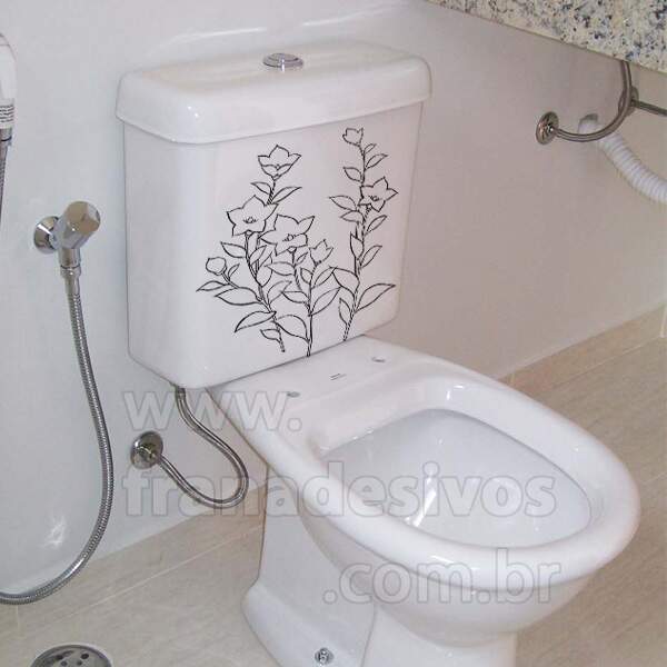 Adesivo para Banheiro Floral encanto Fran Adesivos Aparador Tampo De Vidro Branco ~ Adesivo para Banheiro Floral encanto Fran Adesivos