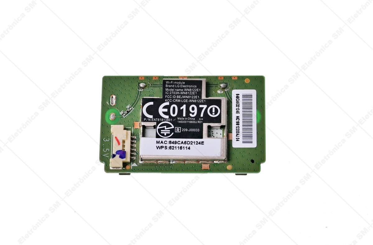Module Wi-Fi LG WN8122E1 Pour TV 43LH5700-UD - Neuf (retiré De TV Neuve)