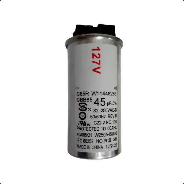 Capacitor Lavadora Brastemp Consul 127 Volts 45uf BWH11AB