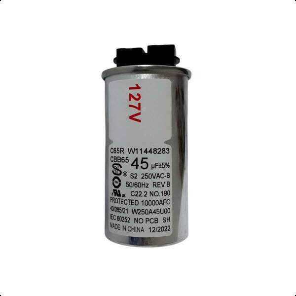 Capacitor Lavadora Consul Brastemp 127 Volts 45uf CWL10A