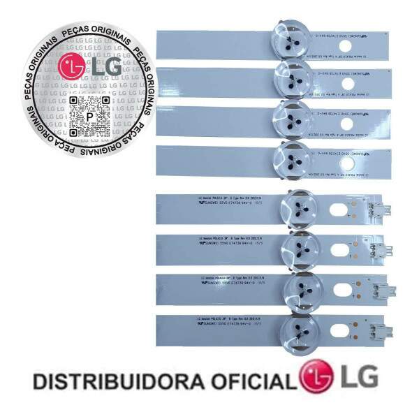 Kit 8 Barras de Led LG AGF78400401 modelo 39LN5400 Original