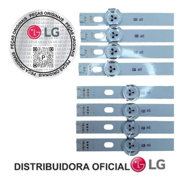 Kit 8 Barras de Led LG AGF78400401 modelo 39LN5400 Original