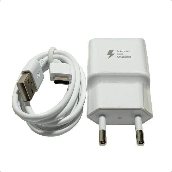 Carregador Turbo Samsung Tipo C Branco Original