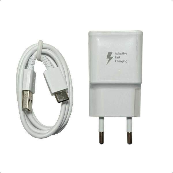 Carregador Turbo Samsung Tipo C Branco Original