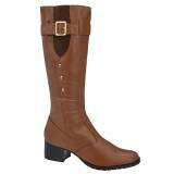 Bota Montaria Sob Medida para Perna Larga Salto 4,5cm - Couro Caramelo