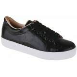 Tênis Feminino em Couro - Verniz Preto