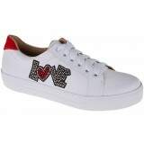 Tênis Feminino em Couro - Branco/ Love