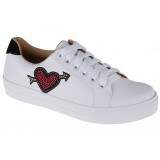 Tênis Feminino em Couro - Branco/ Flecha