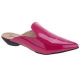 Mule Social Bico Fino Salto 1,5cm - Verniz Pink