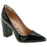 Scarpin Salto Grosso ou Fino 7cm - Verniz Preto